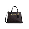 Сумка Coach через плечо (Gold/Walnut/Black)